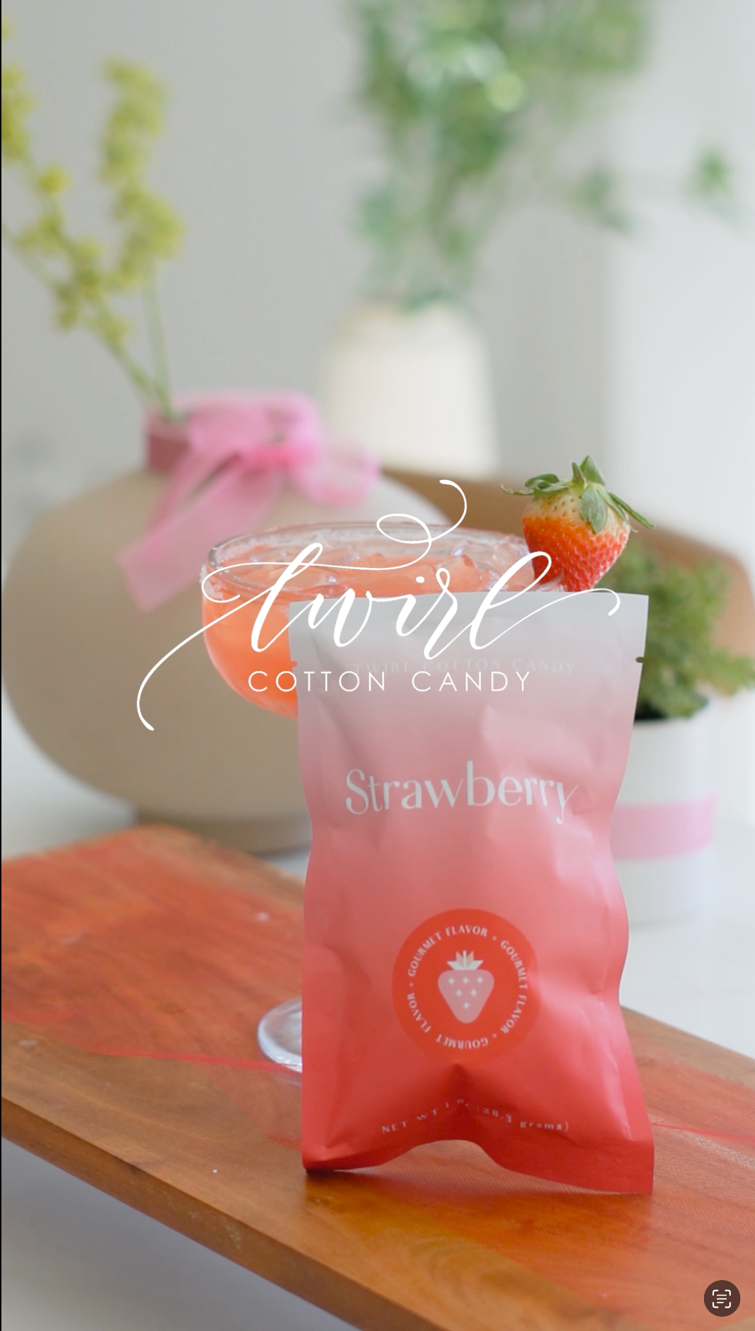 Secret Garden - a floral cotton candy cocktail
