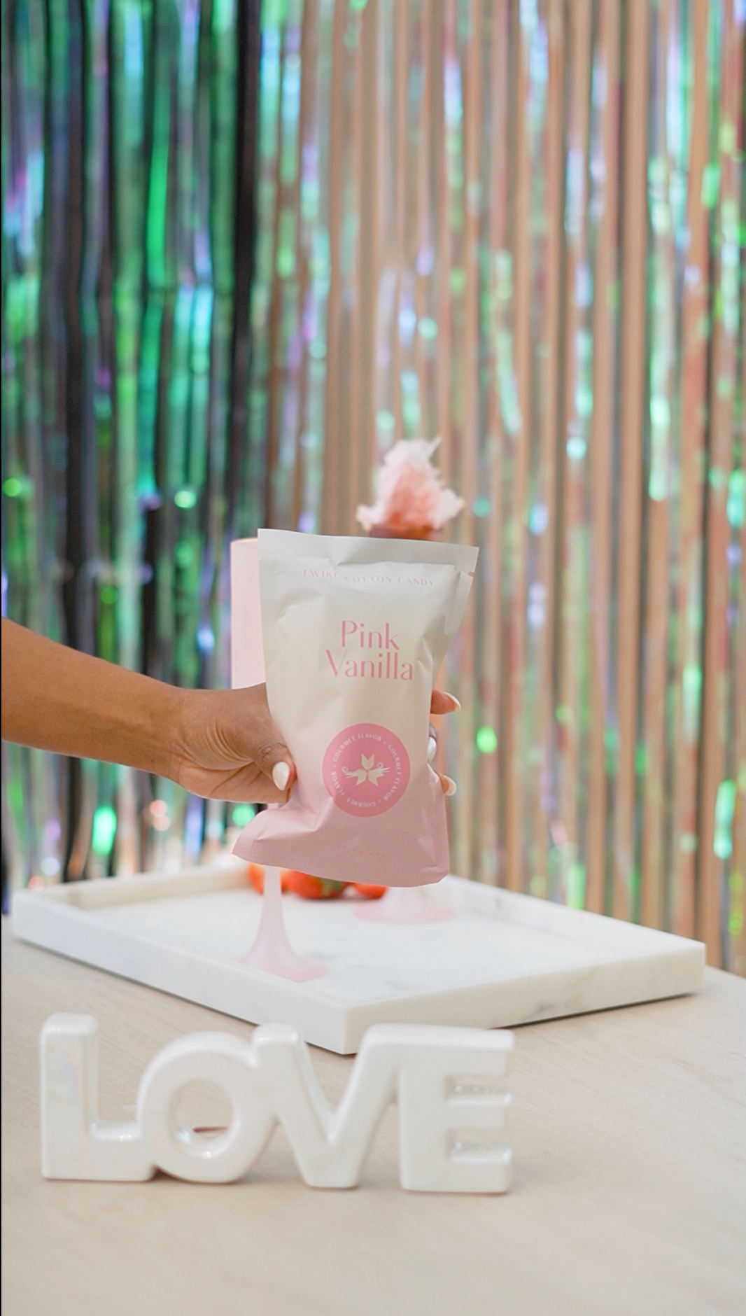 Pink Vanilla Cocktail – Twirl Cotton Candy