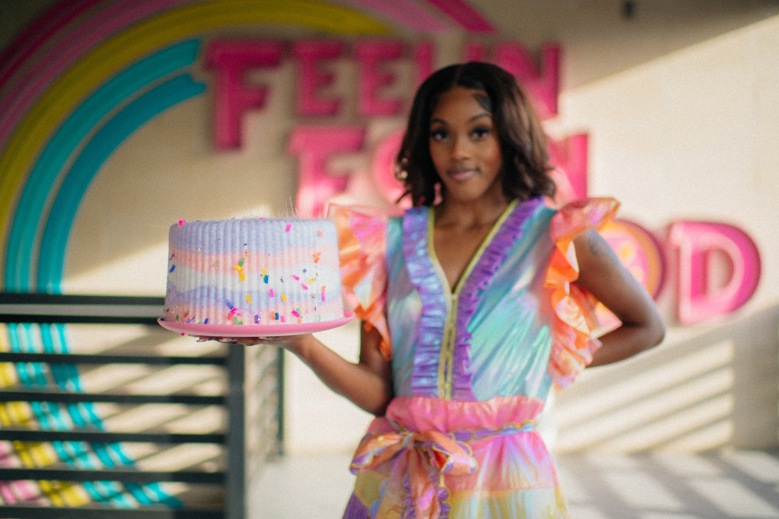 Cotton Candy Cake